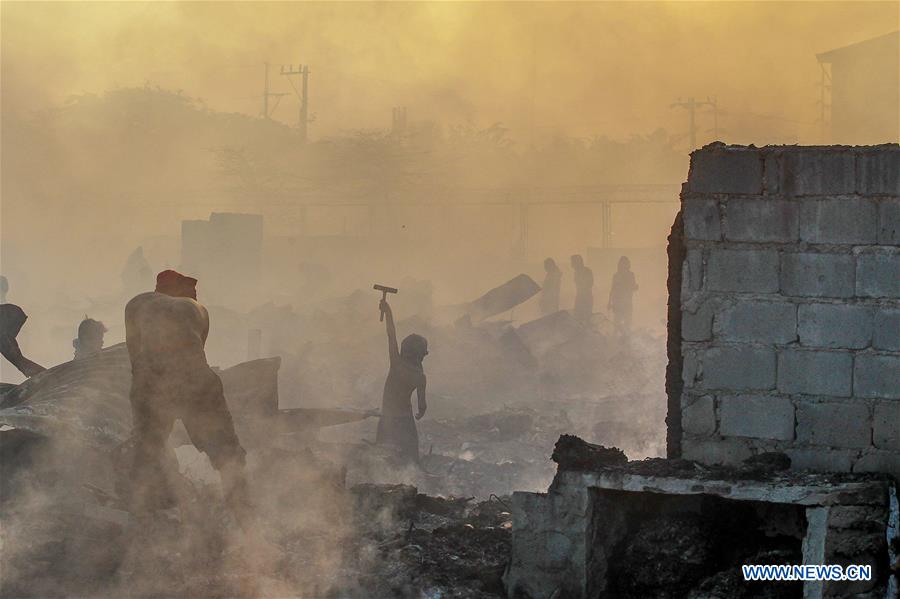 PHILIPPINES-NAVOTAS CITY-FIRE-AFTERMATH