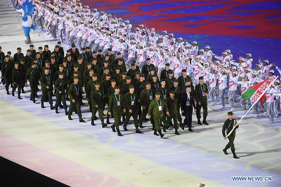 (SP)CHINA-WUHAN-7TH MILITARY WORLD GAMES-OPENING CEREMONY