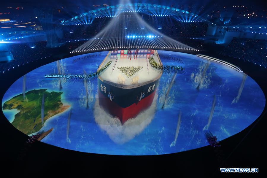 (SP)CHINA-WUHAN-7TH MILITARY WORLD GAMES-OPENING CEREMONY