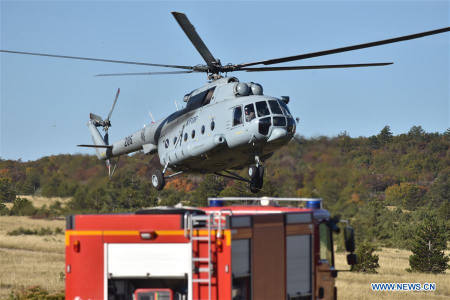 CROATIA-KNIN-FIRE FIGHTING-EXERCISE