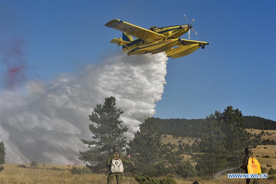 CROATIA-KNIN-FIRE FIGHTING-EXERCISE