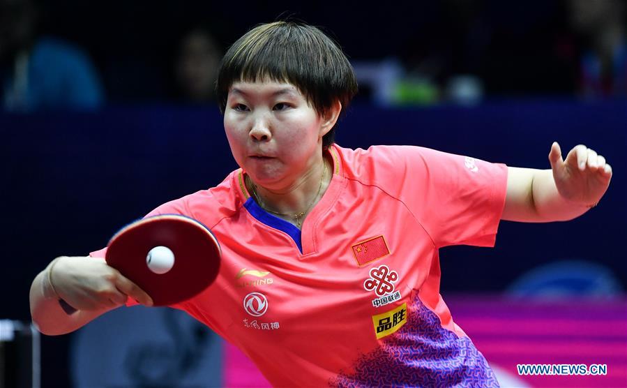 (SP)CHINA-CHENGDU-TABLE TENNIS-ITTF WOMEN'S WORLD CUP-ROUND OF 16 (CN)