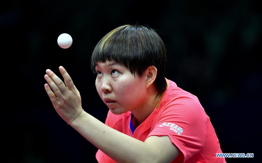 (SP)CHINA-CHENGDU-TABLE TENNIS-ITTF WOMEN'S WORLD CUP-ROUND OF 16 (CN)