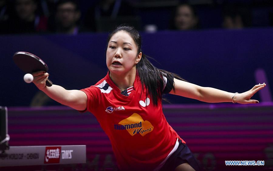 (SP)CHINA-CHENGDU-TABLE TENNIS-ITTF WOMEN'S WORLD CUP-ROUND OF 16 (CN)
