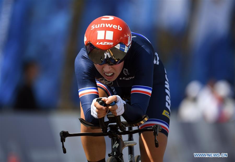 (SP)CHINA-WUHAN-7TH MILITARY WORLD GAMES-CYCLING ROAD-INDIVIDUAL TIME TRIAL WOMEN-FINAL