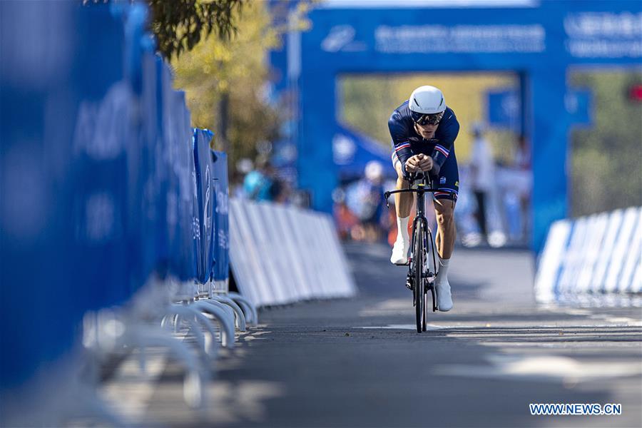 (SP)CHINA-WUHAN-7TH MILITARY WORLD GAMES-CYCLING ROAD-INDIVIDUAL TIME TRIAL MEN-FINAL