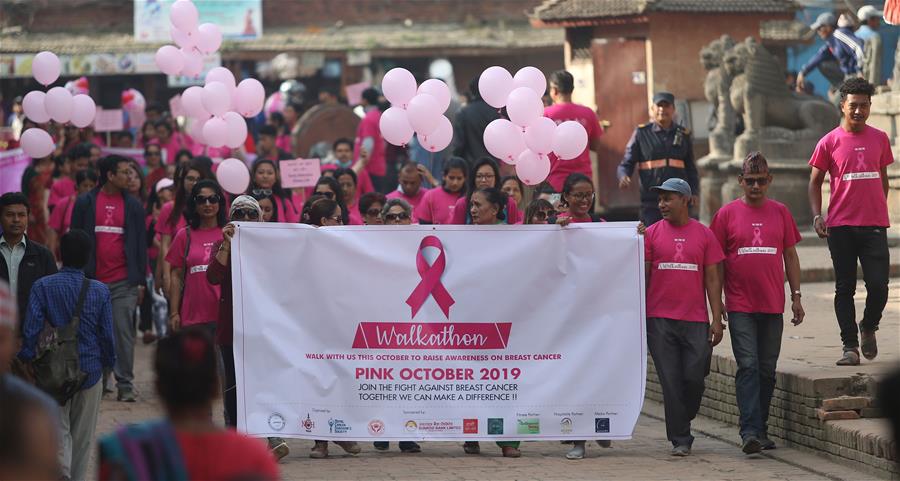 NEPAL-LALITPUR-BREAST CANCER AWARENESS-WALKATHON
