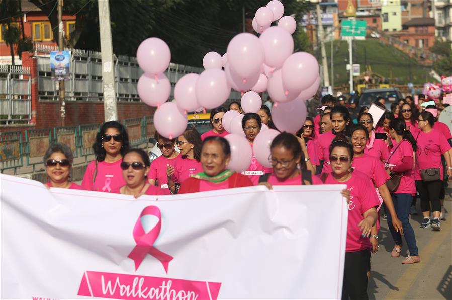 NEPAL-LALITPUR-BREAST CANCER AWARENESS-WALKATHON