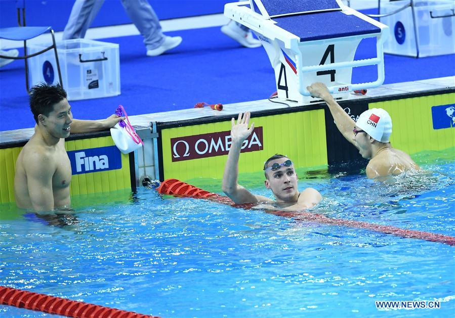 (SP)CHINA-WUHAN-7TH MILITARY WORLD GAMES-SWIMMING-MEN'S 100M BREASTSTROKE FINAL(CN)
