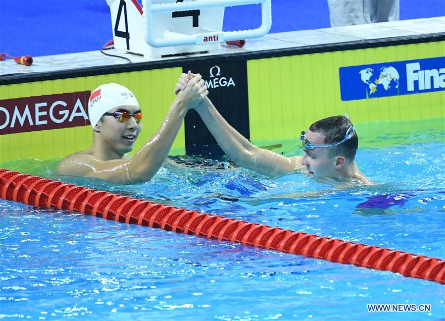 (SP)CHINA-WUHAN-7TH MILITARY WORLD GAMES-SWIMMING-MEN'S 100M BREASTSTROKE FINAL(CN)