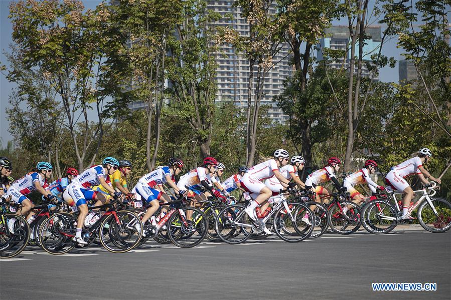 (SP)CHINA-WUHAN-7TH MILITARY WORLD GAMES-CYCLING ROAD-WOMEN'S INDIVIDUAL ROAD RACE