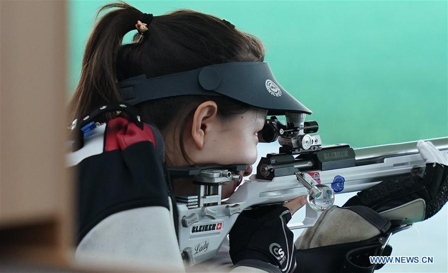 (SP)CHINA-WUHAN-7TH MILITARY WORLD GAMES-SHOOTING-50M RIFLE PRONE WOMEN TEAM