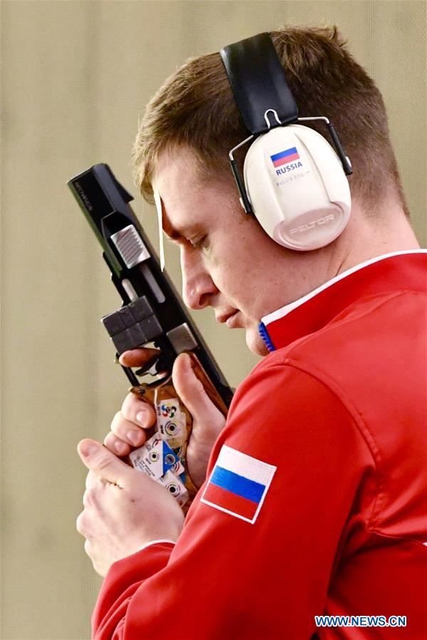 (SP)CHINA-WUHAN-7TH MILITARY WORLD GAMES-SHOOTING-25M MILITARY RAPID FIRE PISTOL-MEN'S INDIVIDUAL