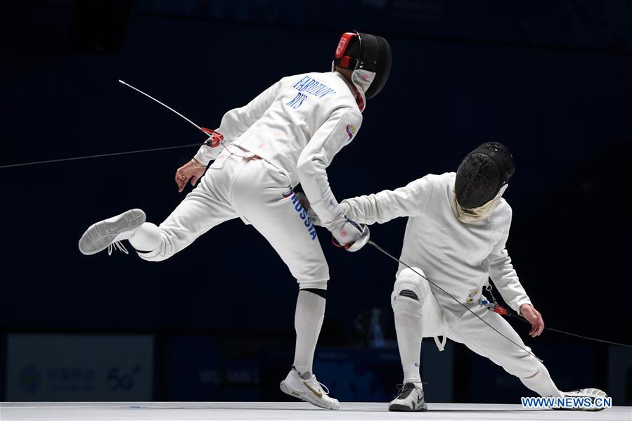 (SP)CHINA-WUHAN-7TH MILITARY WORLD GAMES-FENCING-MEN'S INDIVIDUAL EPEE(CN)