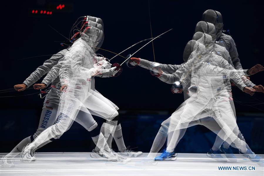 (SP)CHINA-WUHAN-7TH MILITARY WORLD GAMES-FENCING-WOMEN'S INDIVIDUAL SABRE(CN)