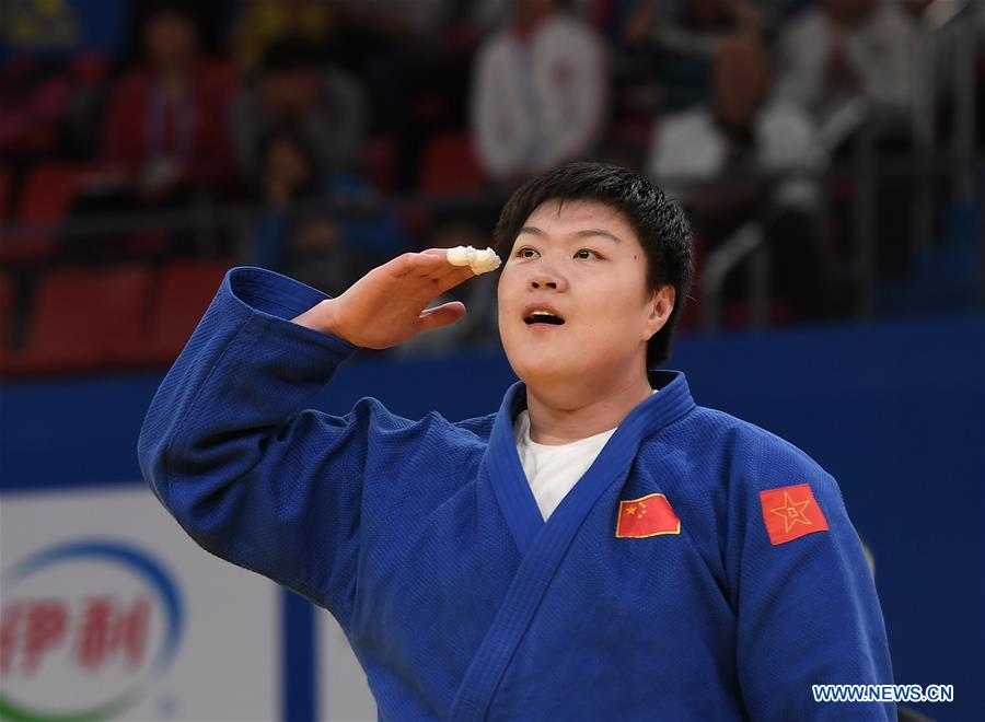 (SP)CHINA-WUHAN-7TH MILITARY WORLD GAMES-JUDO-WOMEN'S +78KG  FINAL(CN)