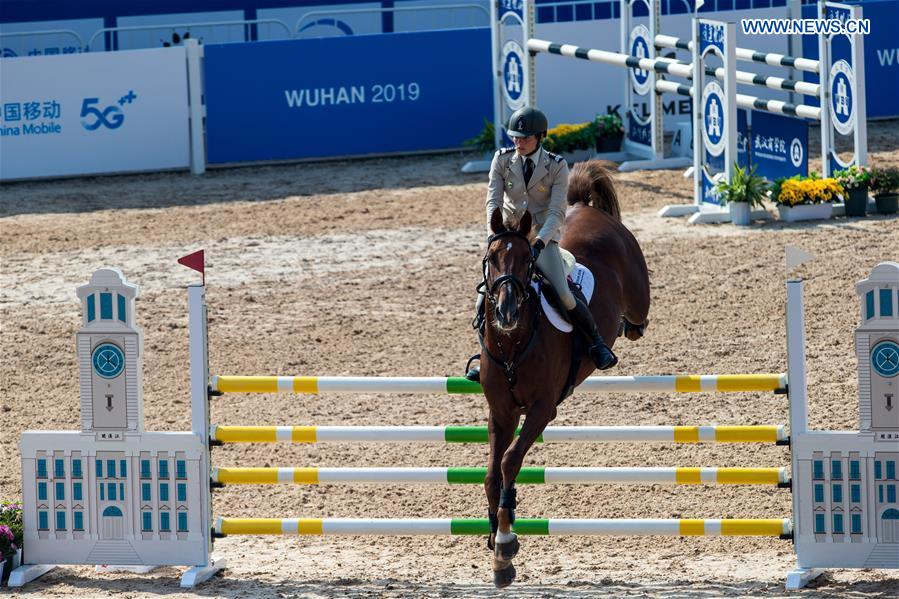 (SP)CHINA-WUHAN-7TH MILITARY WORLD GAMES-EQUESTRIAN-JUMPING INDIVIDUAL