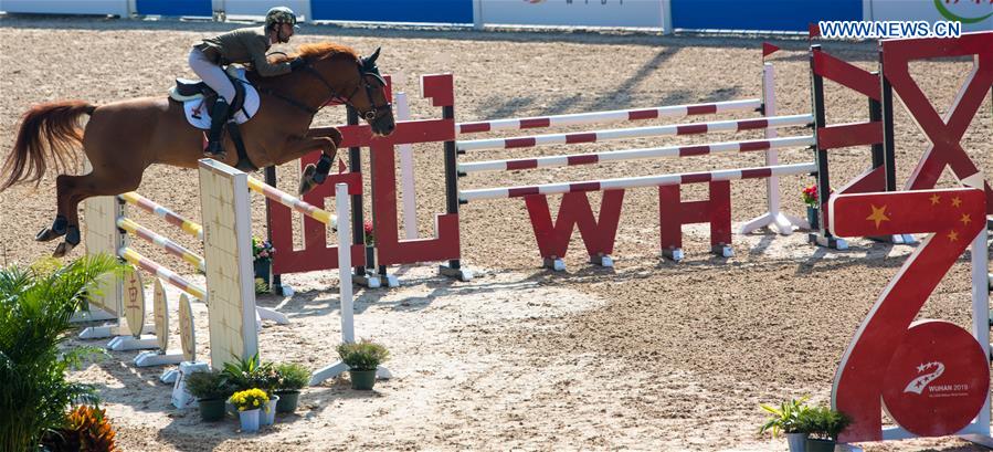 (SP)CHINA-WUHAN-7TH MILITARY WORLD GAMES-EQUESTRIAN-JUMPING INDIVIDUAL