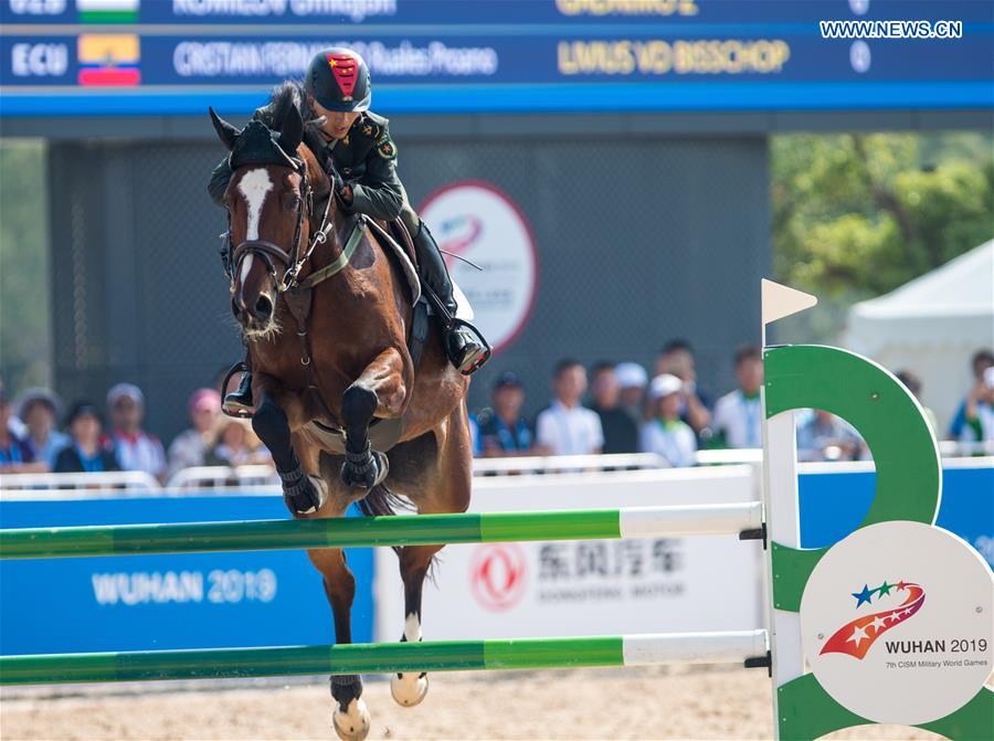(SP)CHINA-WUHAN-7TH MILITARY WORLD GAMES-EQUESTRIAN-JUMPING INDIVIDUAL  