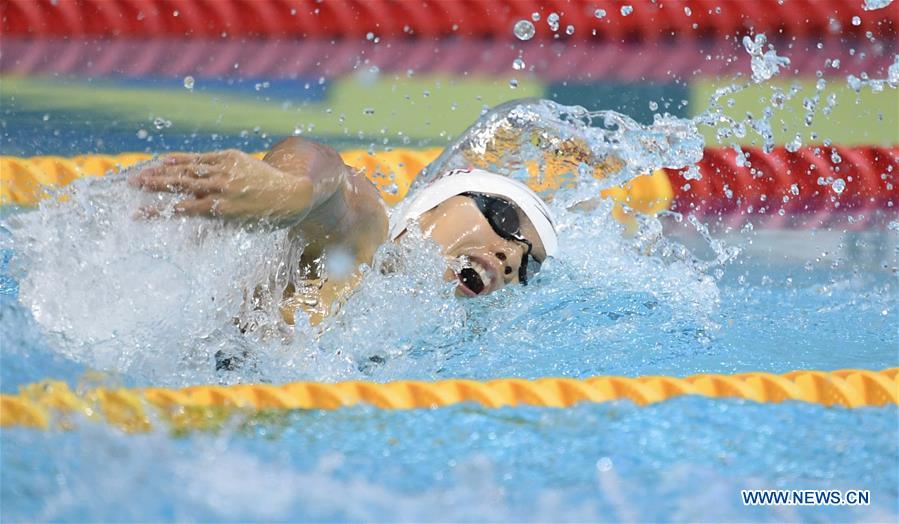 (SP)CHINA-WUHAN-7TH MILITARY WORLD GAMES-SWIMMING-WOMEN'S 100M FREESTYLE