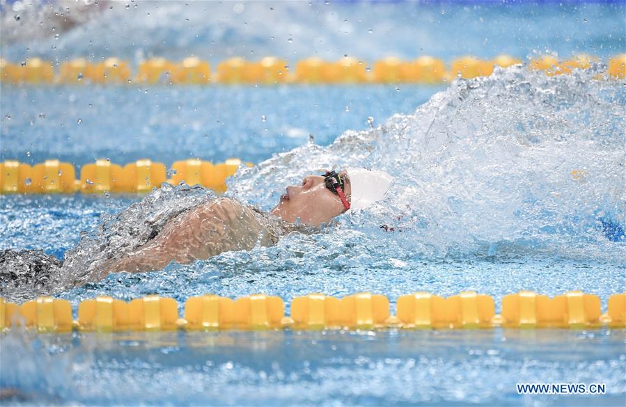 (SP)CHINA-WUHAN-7TH MILITARY WORLD GAMES-SWIMMING-WOMEN'S 100M BACKSTROKE