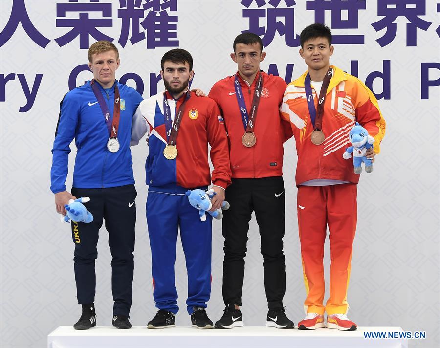 (SP)CHINA-WUHAN-7TH MILITARY WORLD GAMES-WRESTLING