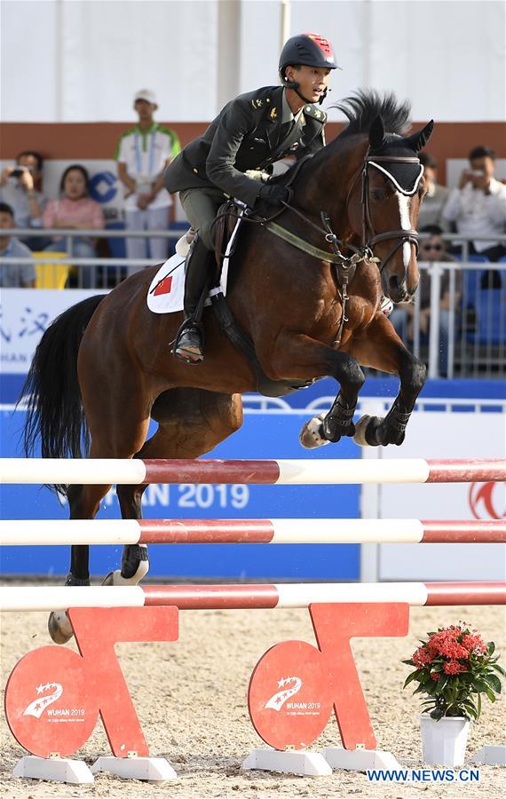(SP)CHINA-WUHAN-7TH MILITARY WORLD GAMES-EQUESTRIAN