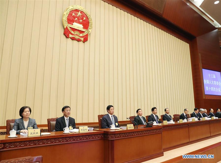 CHINA-BEIJING-LI ZHANSHU-NPC-BIMONTHLY SESSION-PLENARY MEETING (CN)