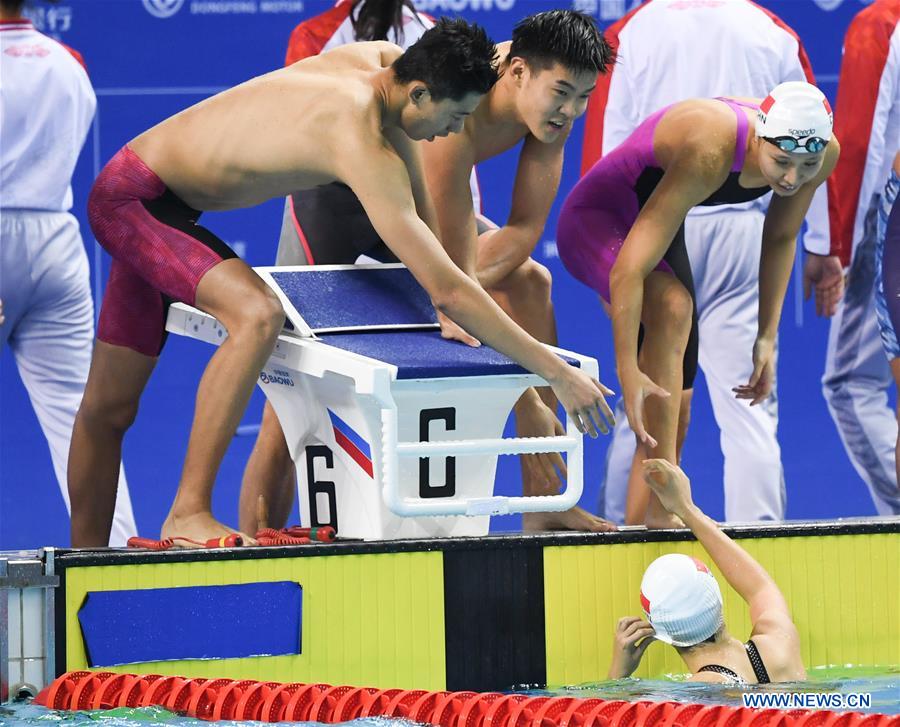 (SP)CHINA-WUHAN-7TH MILITARY WORLD GAMES-SWIMMING