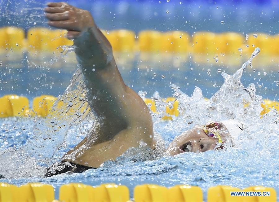 (SP)CHINA-WUHAN-7TH MILITARY WORLD GAMES-SWIMMING-WOMEN 4×200M FREESTYLE RELAY