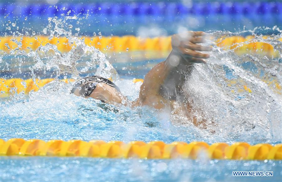 (SP)CHINA-WUHAN-7TH MILITARY WORLD GAMES-SWIMMING-MEN 4×100M MEDLEY RELAY