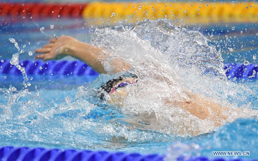 (SP)CHINA-WUHAN-7TH MILITARY WORLD GAMES-SWIMMING-MEN 4×100M MEDLEY RELAY