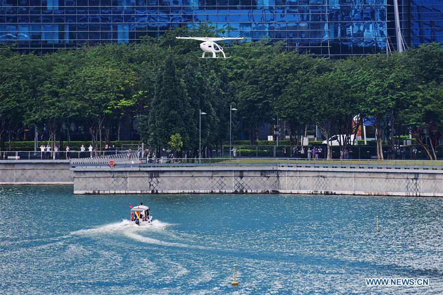 SINGAPORE-VOLOCOPTER-AIR TAXI-TEST PILOT