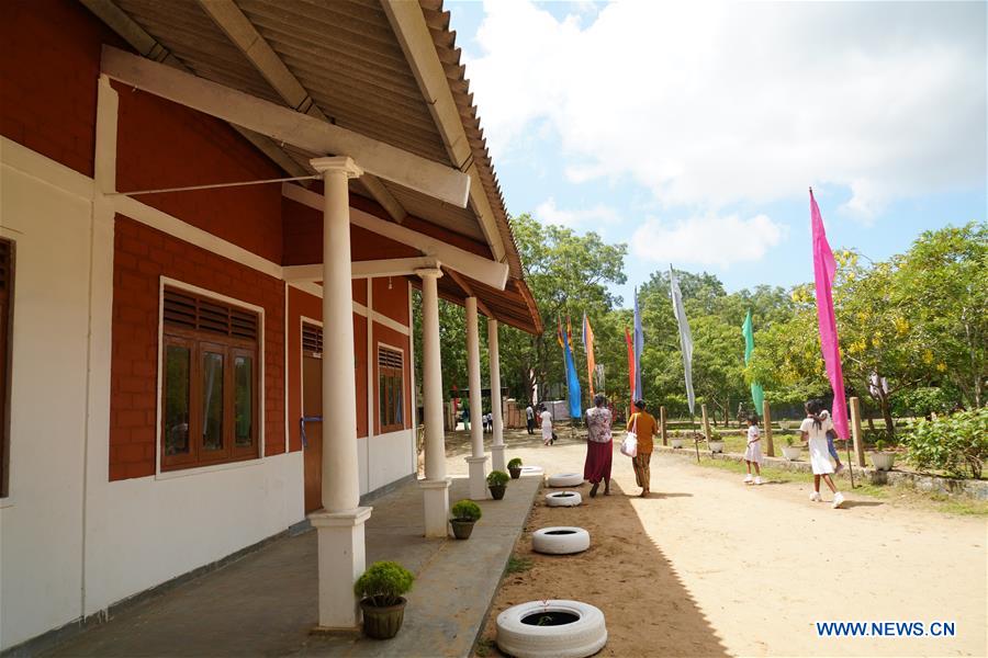 SRI LANKA-HAMBANTOTA-VILLAGE-EDUCATION-CHINA-FOUNDED SCHOOL BUILDING