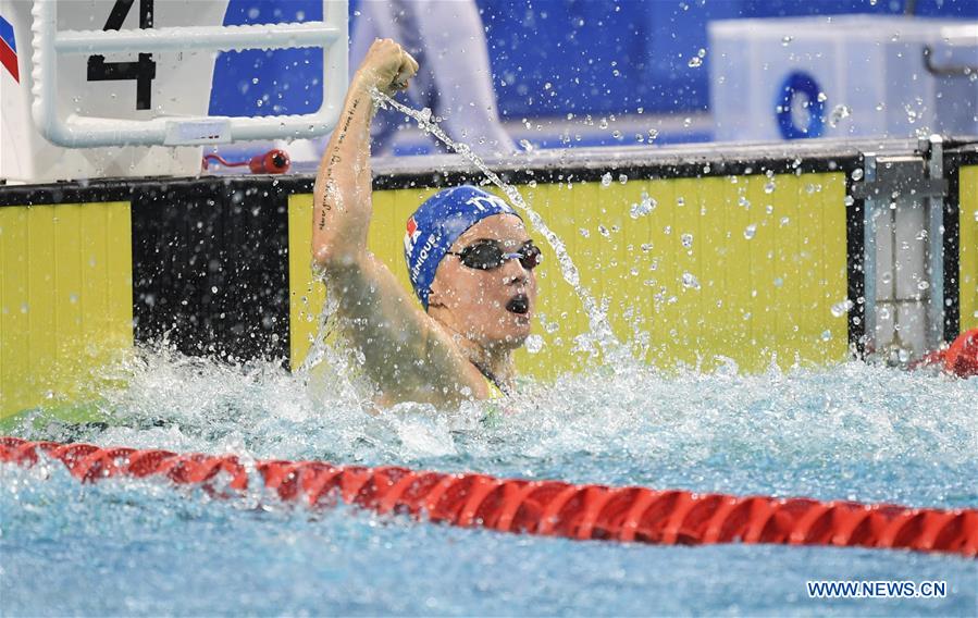 (SP)CHINA-WUHAN-7TH MILITARY WORLD GAMES-SWIMMING-WOMEN 50M BUTTERFLY