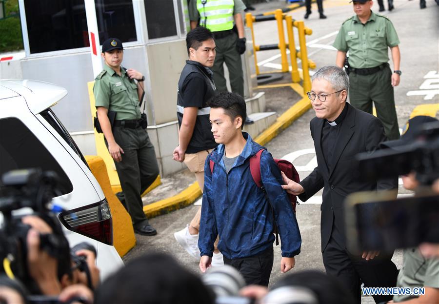 CHINA-HONG KONG-CHAN TONG-KAI-SUSPECT IN TAIWAN HOMICIDE CASE-RELEASE FROM PRISON (CN)