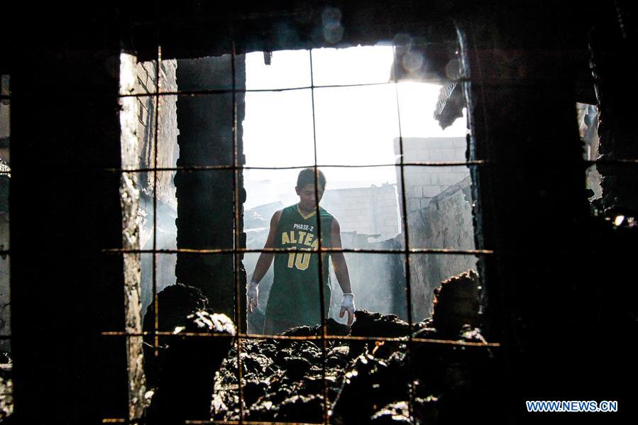 PHILIPPINES-MANILA-RESIDENTIAL FIRE-AFTERMATH