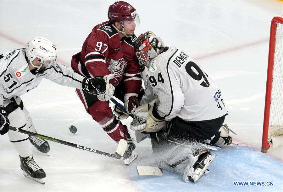 (SP)LATVIA-RIGA-ICE HOCKEY-KHL-RIGA DINAMO VS CHELYABINSK TRAKTOR