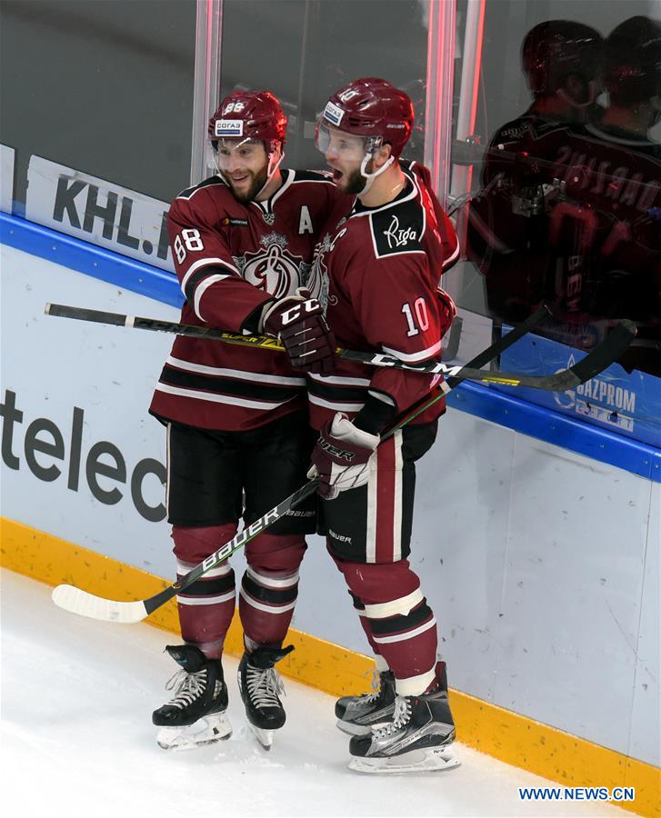 (SP)LATVIA-RIGA-ICE HOCKEY-KHL-RIGA DINAMO VS CHELYABINSK TRAKTOR