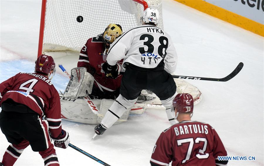 (SP)LATVIA-RIGA-ICE HOCKEY-KHL-RIGA DINAMO VS CHELYABINSK TRAKTOR
