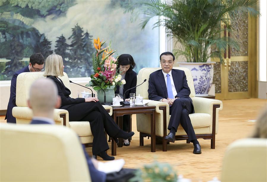 CHINA-BEIJING-LI KEQIANG-EU-FEDERICA MOGHERINI-MEETING