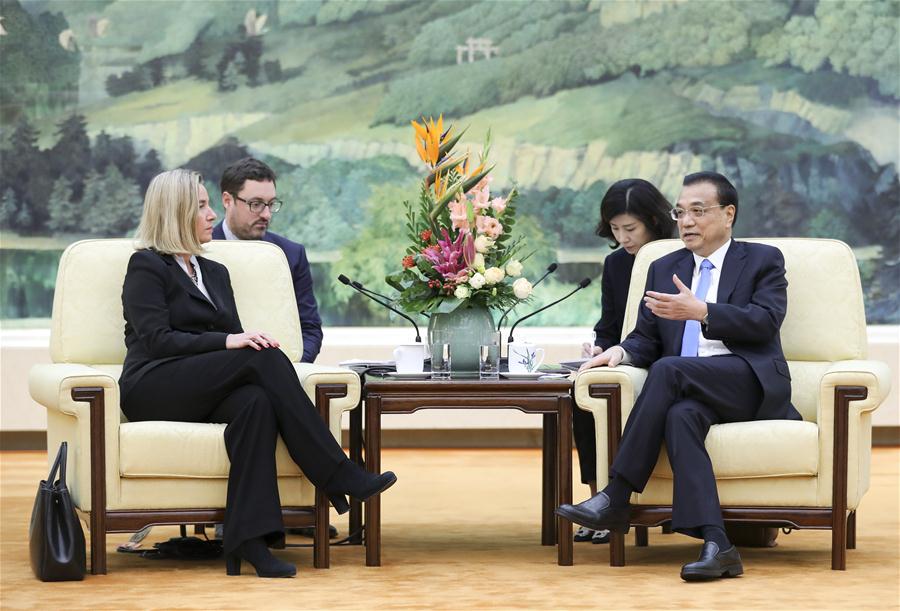 CHINA-BEIJING-LI KEQIANG-EU-FEDERICA MOGHERINI-MEETING