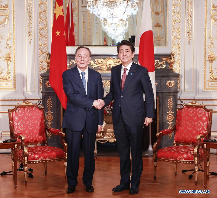 JAPAN-TOKYO-CHINA-WANG QISHAN-SHINZO ABE-MEETING