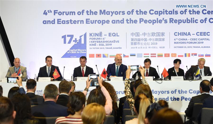 ALBANIA-TIRANA-CHINA-CEEC FORUM OF CAPITAL CITY MAYORS