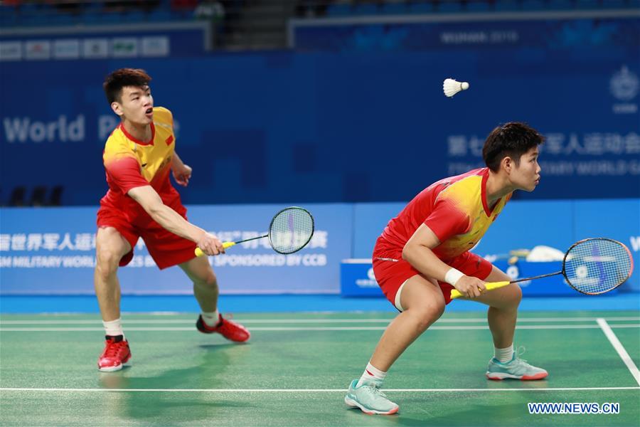 (SP)CHINA-WUHAN-7TH MILITARY WORLD GAMES-BADMINTON