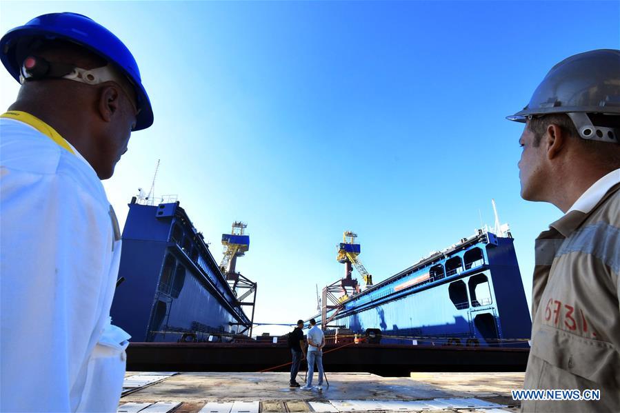 CUBA-HAVANA-DRY DOCK-RIBBON CUTTING CEREMONY