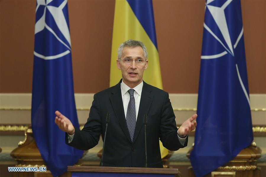 UKRAINE-KIEV-NATO-STOLTENBERG-PARLIAMENT