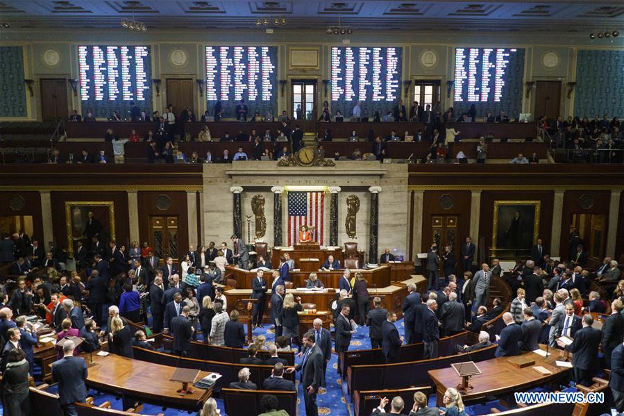 U.S.-WASHINGTON D.C.-HOUSE OF REPRESENTATIVES-TRUMP-IMPEACHMENT-VOTE