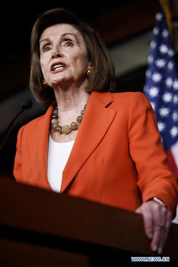 U.S.-WASHINGTON D.C.-HOUSE OF REPRESENTATIVES-PELOSI-PRESS CONFERENCE-IMPEACHMENT-VOTE