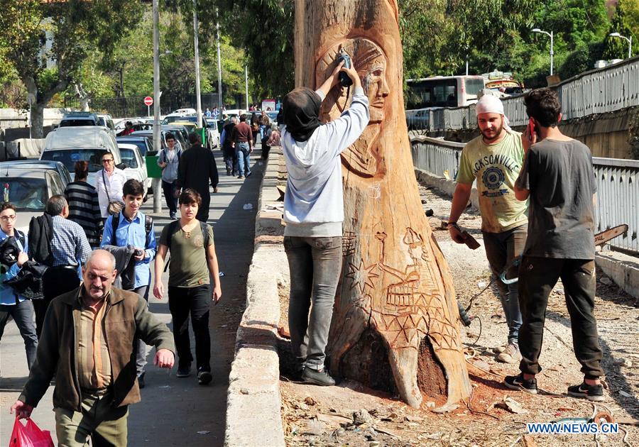 SYRIA-DAMASCUS-TREE-ART